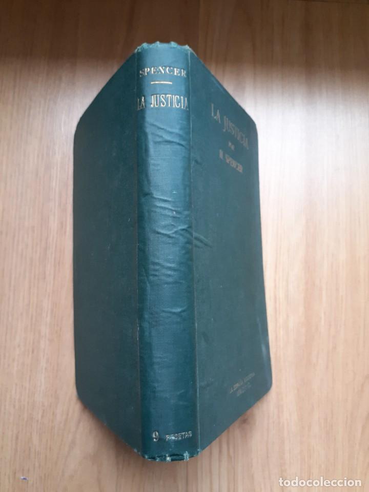 Libros: SPENCER, HERBERT. - La justicia. - Foto 2