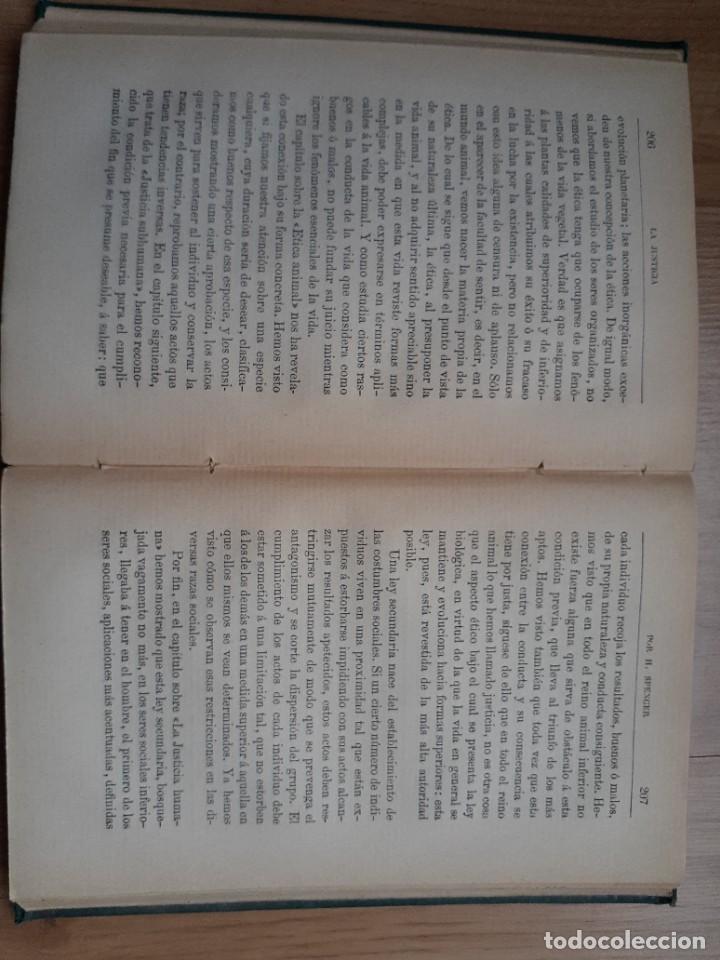 Libros: SPENCER, HERBERT. - La justicia. - Foto 4