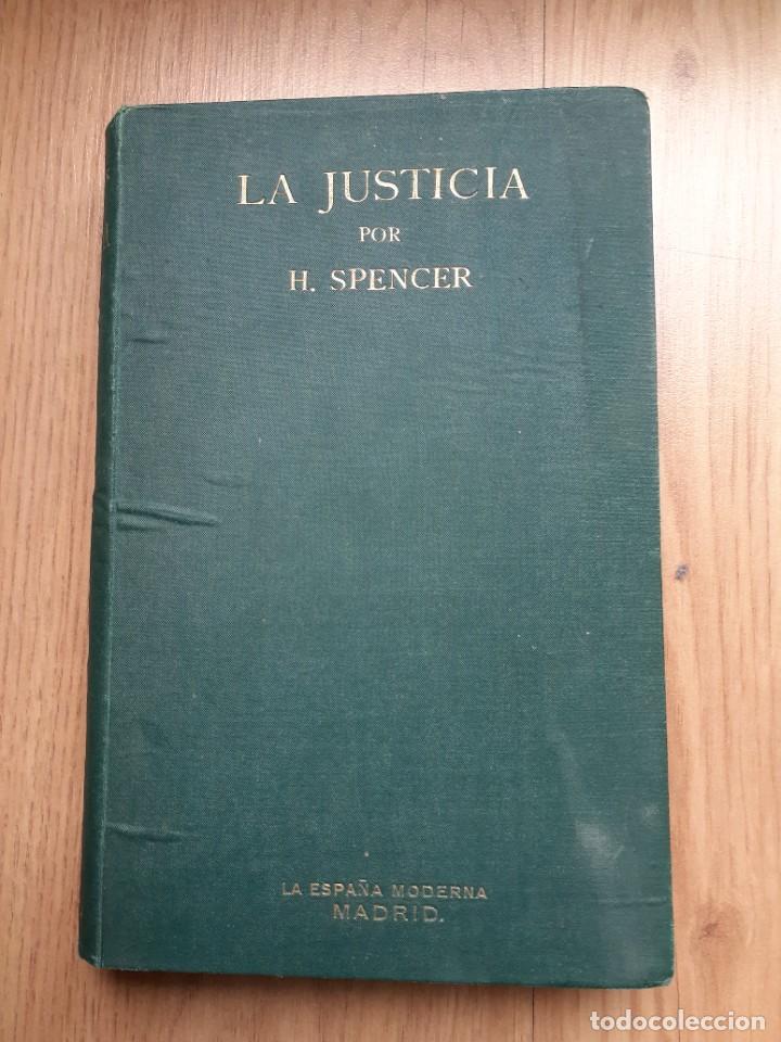 Libros: SPENCER, HERBERT. - La justicia. - Foto 1