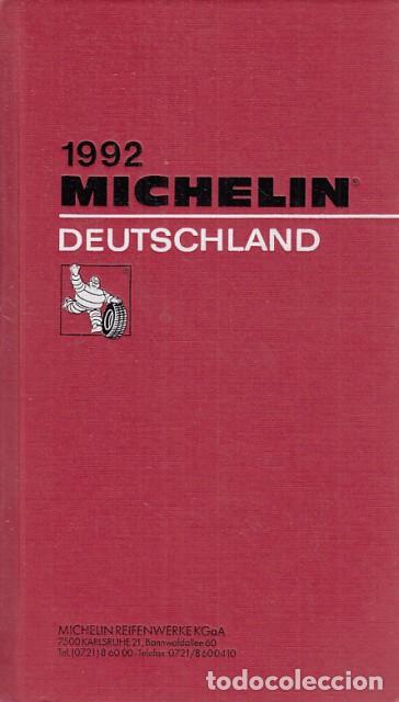 Libros: MICHELIN DEUTSCHLAND 1992 - MICHEL&Iacute;N (EDITA) - Foto 1