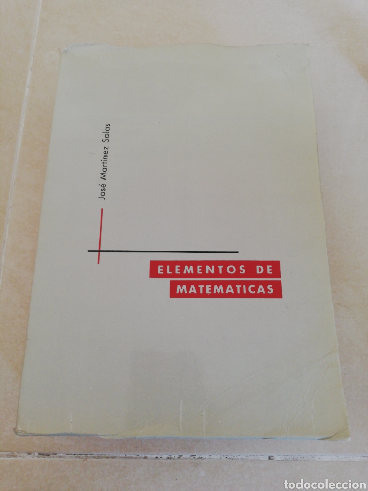 Libros: elementos de matem&aacute;ticas, Jos&eacute; Mart&iacute;nez Salas - Foto 1