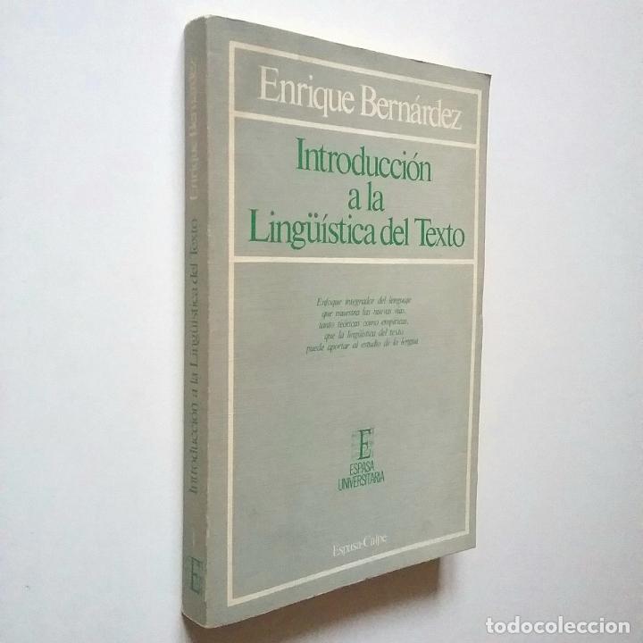 Libros: Enrique Bern&aacute;rdez - Introducci&oacute;n a la Ling&uuml;&iacute;stica del Texto - Foto 1
