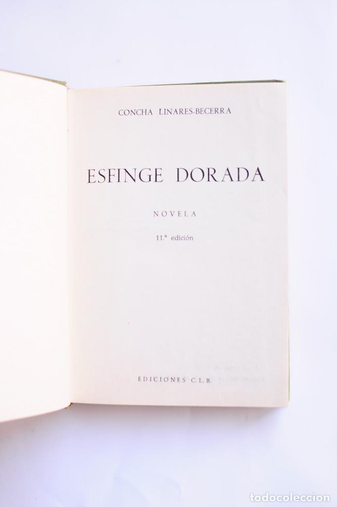 Libros: Esfinge dorada - LINARES BECERRA, Concha - Foto 2