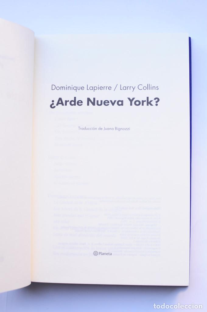 Libros: &iquest;Arde Nueva York? - LAPIERRE, Dominique y COLLINS, Larry - Foto 3