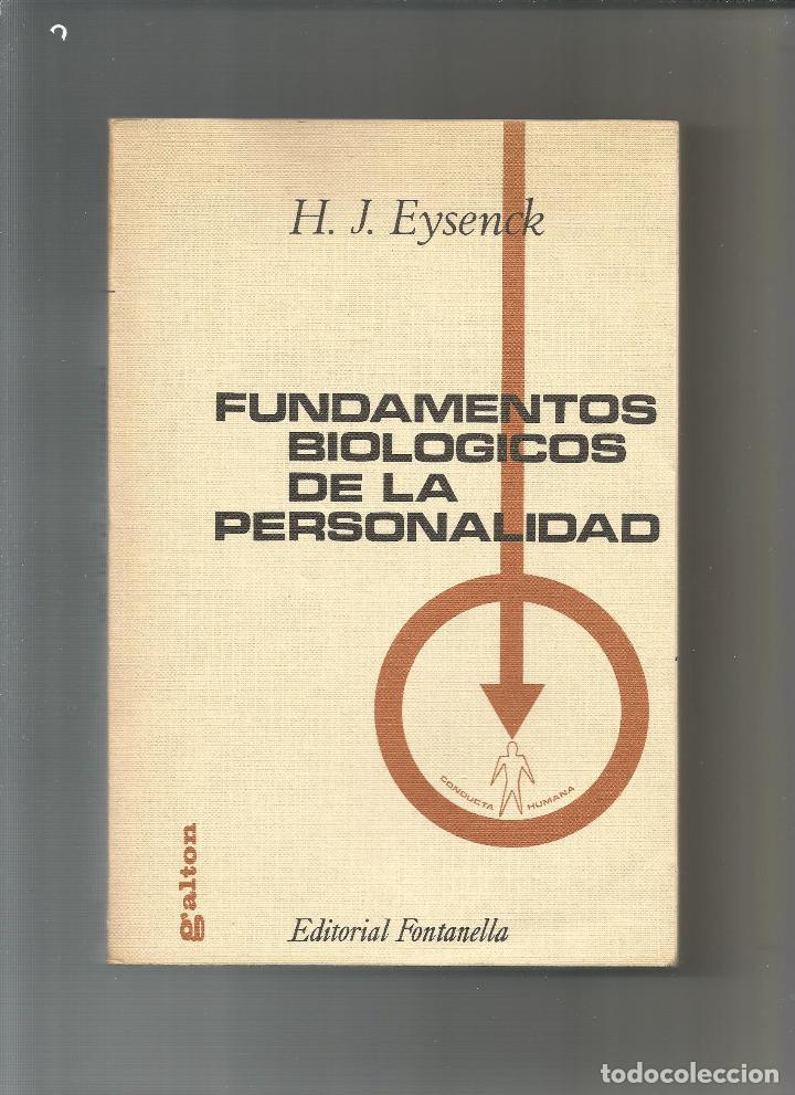 Libros: Fundamentos biol&oacute;gicos de la personalidad. - EYSENCK, H. J.: - Foto 1