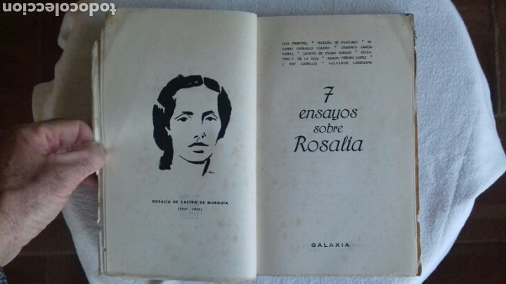 Libros: 7 Ensayos sobre Rosal&iacute;a. Galaxia 1952. - Foto 2