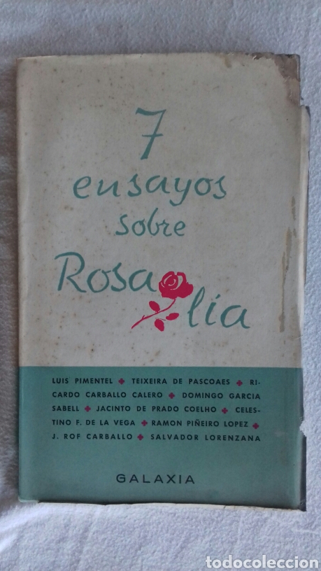 Libros: 7 Ensayos sobre Rosal&iacute;a. Galaxia 1952. - Foto 1