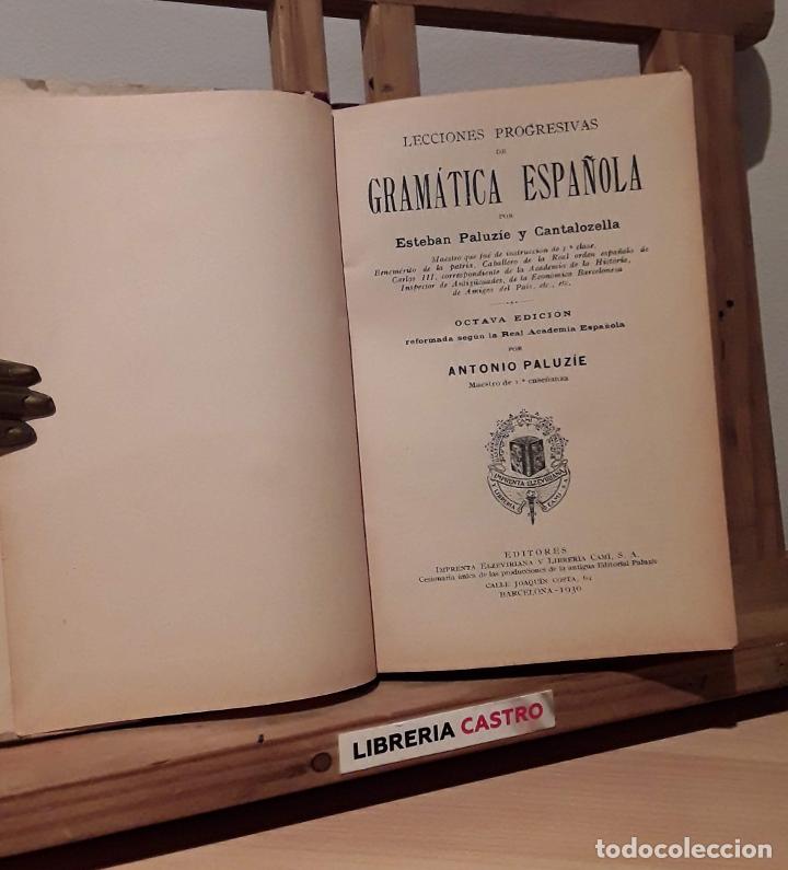 Libros: Lecciones progresivas de gram&aacute;tica espa&ntilde;ola - Antonio Paluz&iacute;e - Foto 1