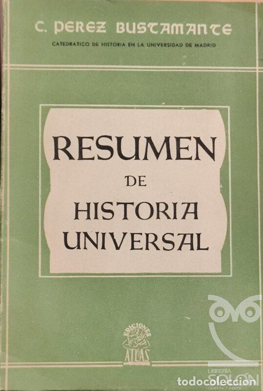 Libros: Resumen de Historia Universal - C. P&eacute;rez Bustamante - Foto 1