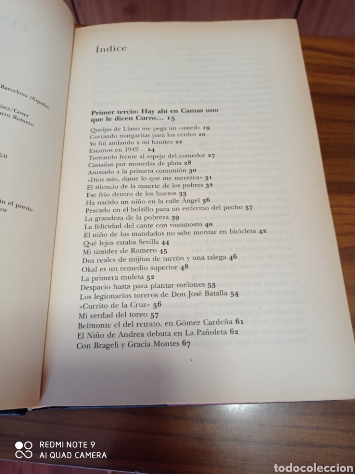 Libros: LIBRO CURRO ROMERO DE ANTONIO BURGOS - Foto 2
