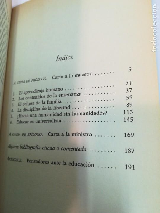 Libros: FERNANDO SAVATER El valor de educar SA2354 - Foto 3