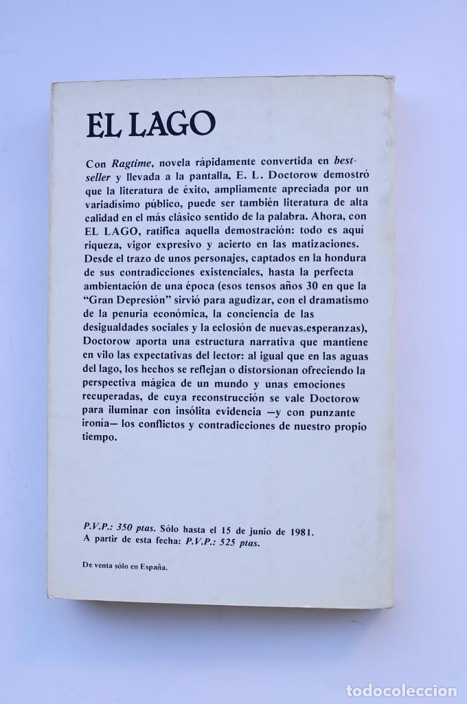 Libros: El lago - DOCTOROW, E. L. - Foto 3