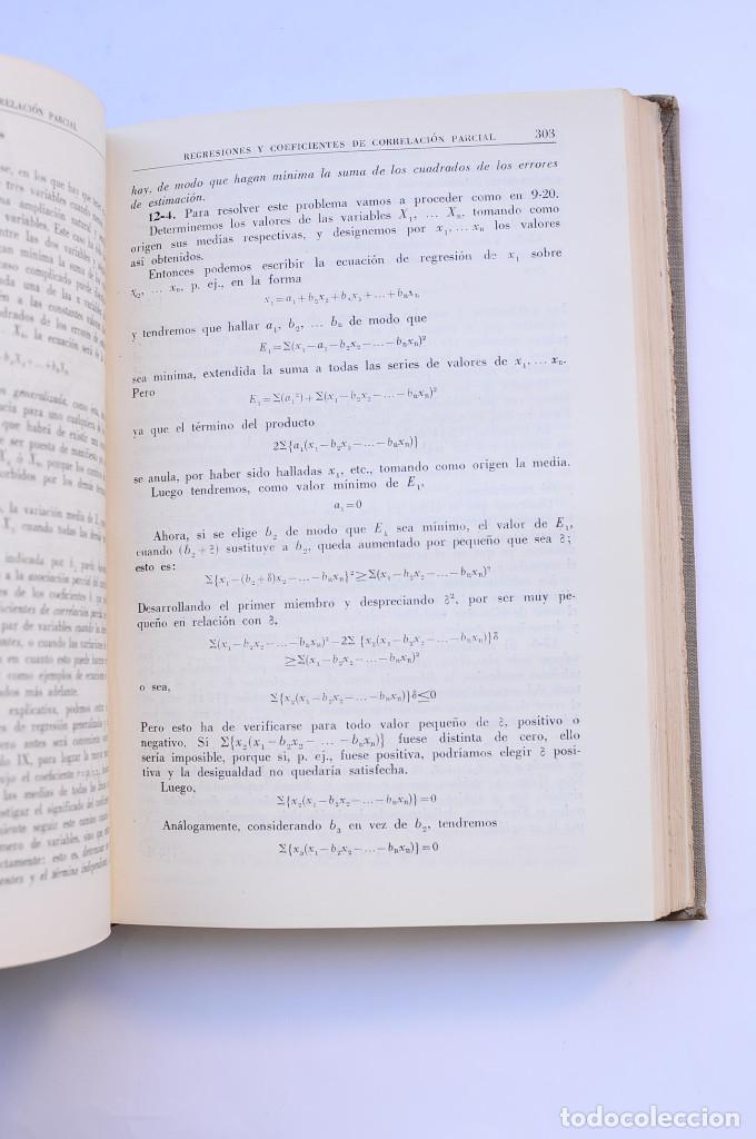 Libros: Introducci&oacute;n a la estad&iacute;stica matem&aacute;tica - YULE, Undy y KENDALL, M. G.&nbsp; - Foto 3