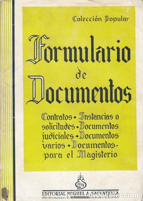 Libros: Formulario de documentos - Miguel A. Salvatella (Edita) - Foto 1