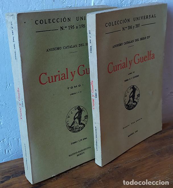 Libros: CURIAL Y GUELFA. 2 Tomos - AN&Oacute;NIMO CATAL&Aacute;N DEL SIGLO XV - Foto 1