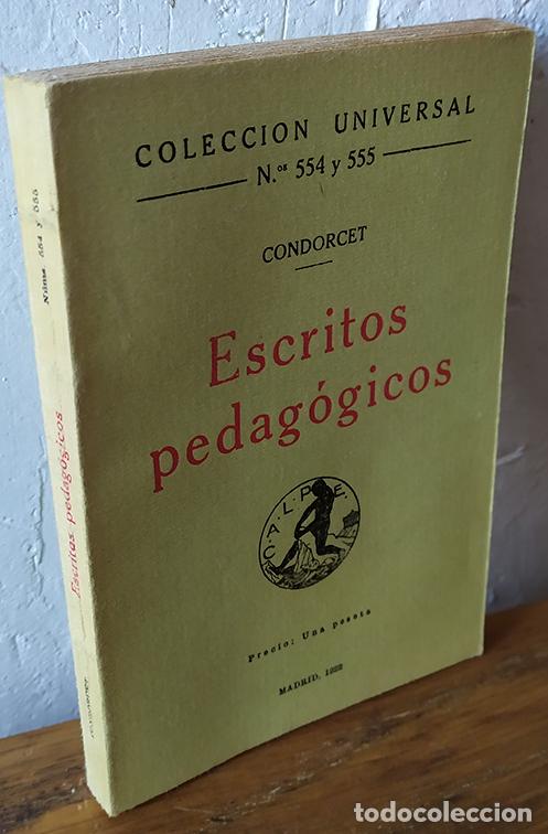 Libros: ESCRITOS PEDAG&Oacute;GICOS - CONDORCET - Foto 1