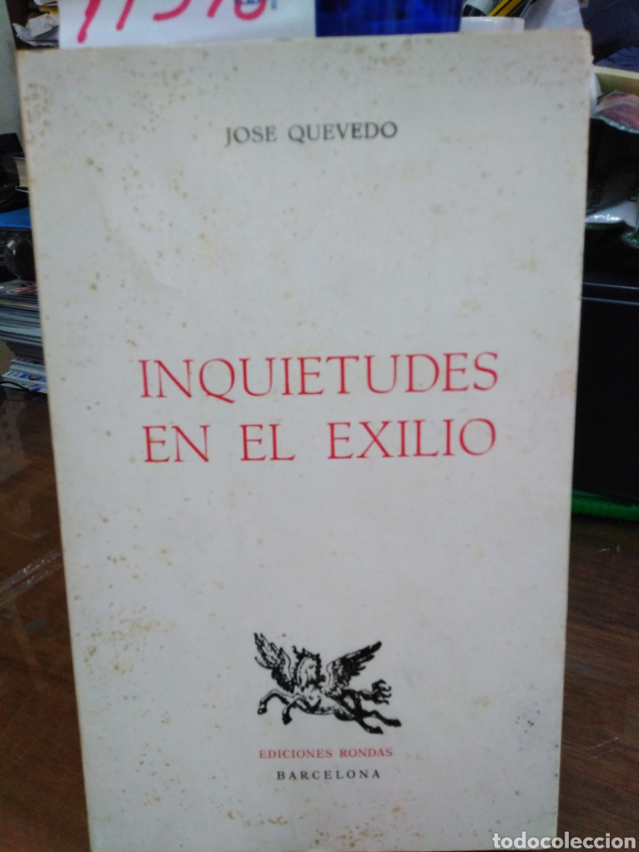Libros: INQUIETUDES EN EL EXILIO - QUEVEDO, Jos&eacute; - Foto 1