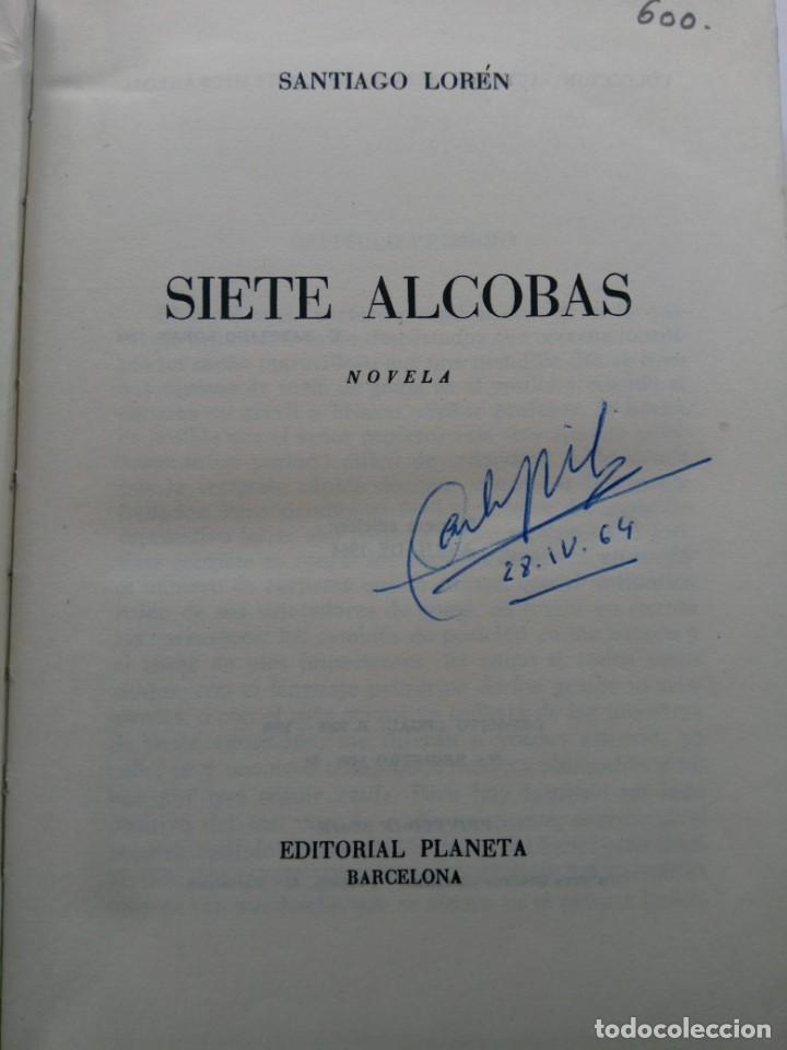 Libros: SIETE ALCOBAS - SANTIAGO LOR&Eacute;N - PLANETA - Foto 1