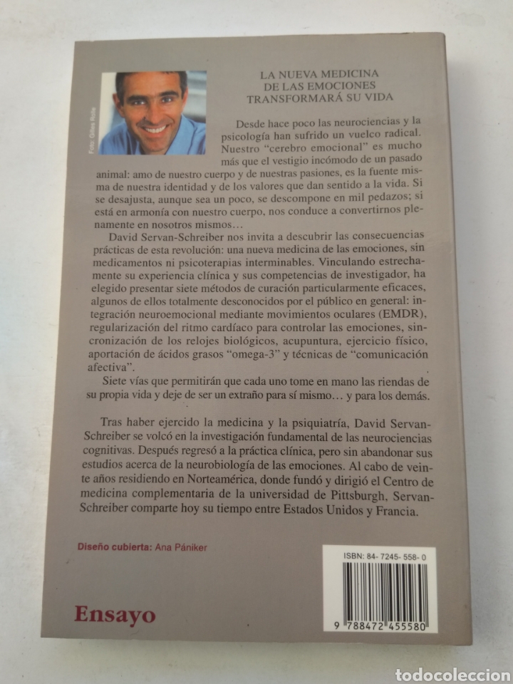 Libros: CURACI&Oacute;N EMOCIONAL/DAVID SERVAN-SCHREIBER - Foto 3