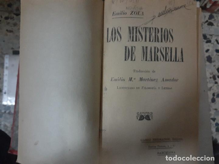 Libros: ZOLA, EMILIO. - Los misterios de Marsella. - Foto 2