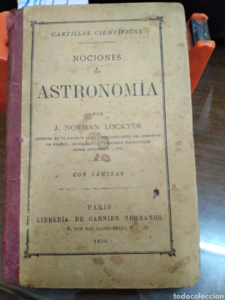 Libros: NOCIONES DE ASTRONOMIA - LOCKYER, J. N. - Foto 1