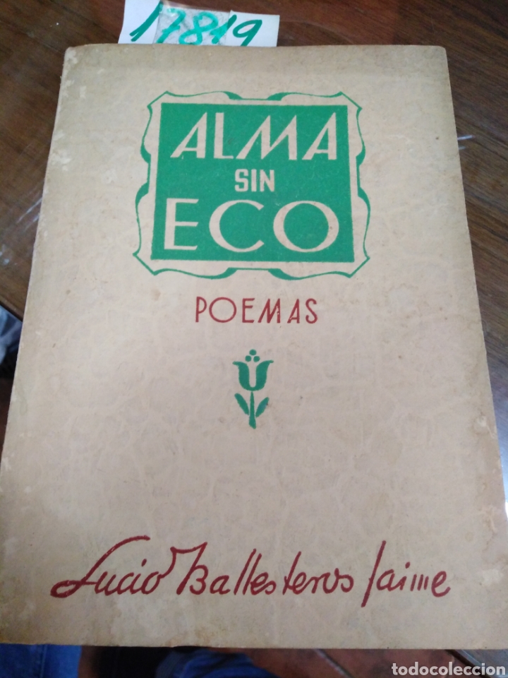 Libros: ALMA SIN ECO. Poemas - BALLESTEROS JAIME, Lucio. - Foto 1