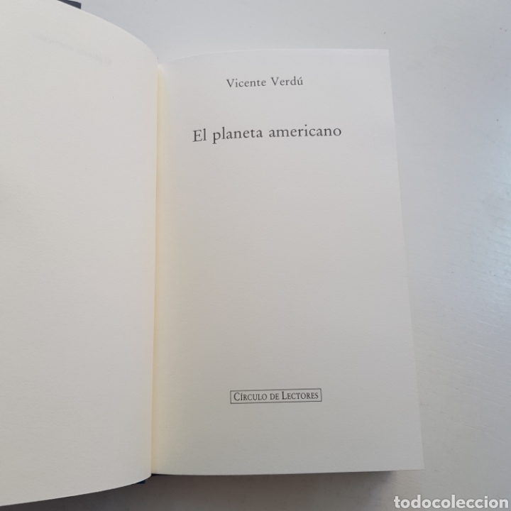 Libros: EL PLANETA AMERICANO - VICENTE VERDU - Foto 3