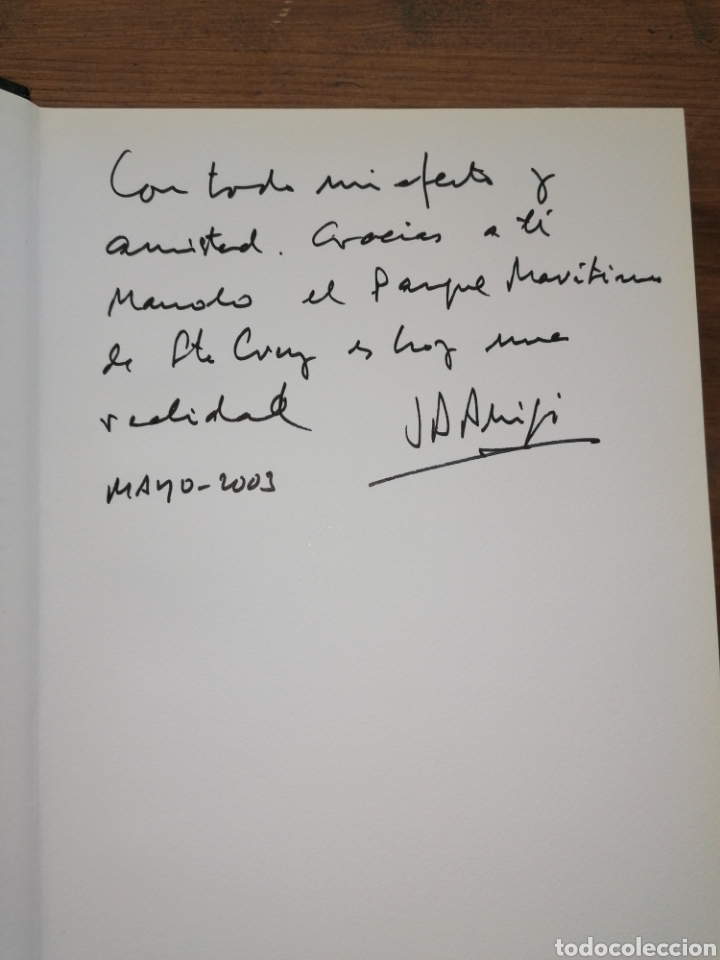 Libros: C&Eacute;SAR MANRIQUE - JUNTO AL MAR - PEDRO LASSO - Dedicatoria - Foto 2