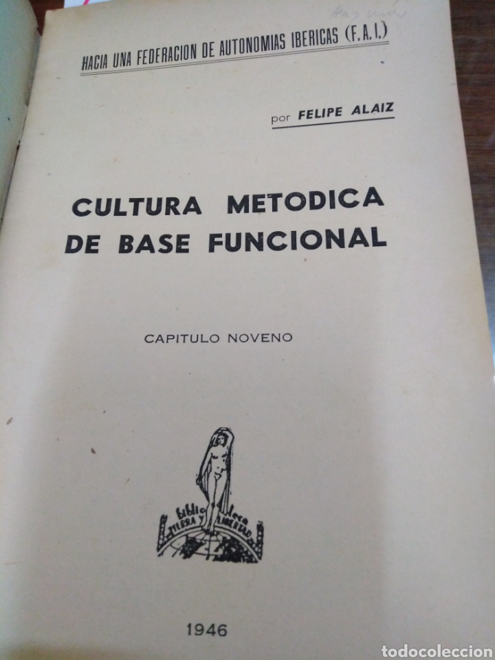 Libros: CULTURA METODICA DE BASE FUNCIONAL - ALAIZ, Felipe. - Foto 3
