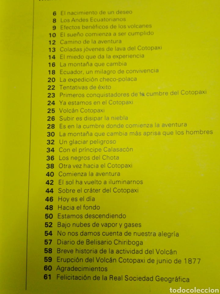 Libros: EXPEDICION AL COTOPAXI - PEREZ DE TUDELA, C&eacute;sar. - Foto 5