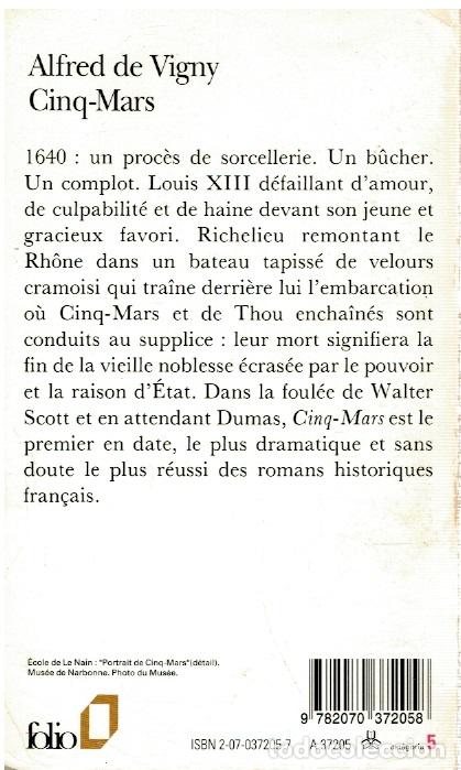 Libros: Cinq-Mars - Alfred de Vigny. Pr&eacute;face de Pierre Gascar - Foto 2