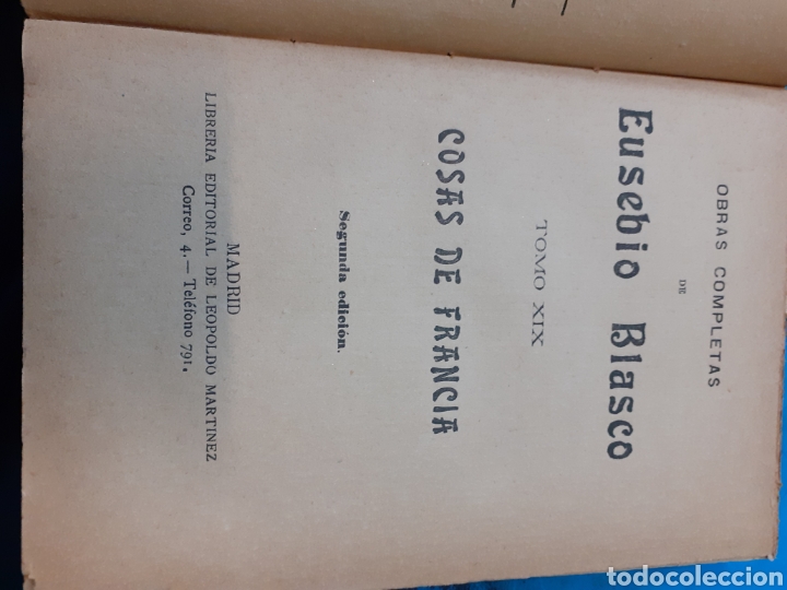 Libros: COSAS DE FRANCIA - BLASCO, Eusebio - Foto 3