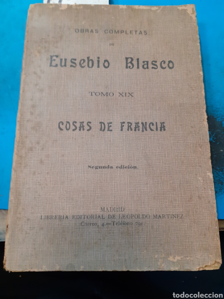 Libros: COSAS DE FRANCIA - BLASCO, Eusebio - Foto 1