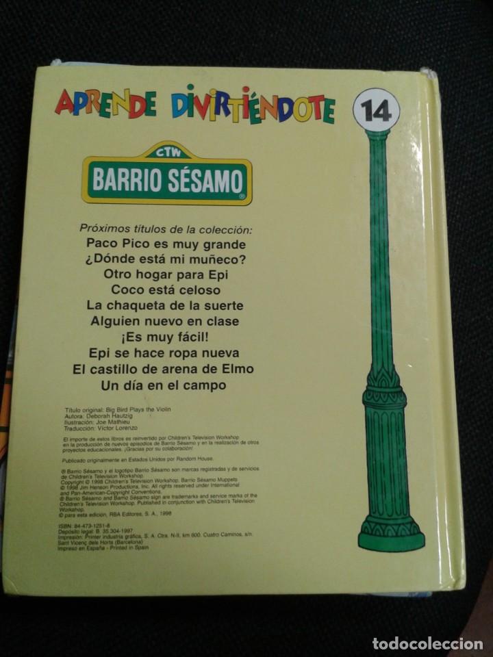 Libros: Barrio S&eacute;samo: PACO PICO Y EL VIOLIN - Isidro Sanchez - Foto 2
