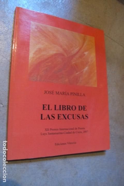 Livros em segunda m&atilde;o: EL LIBRO DE LAS EXCUSAS JOSE MARIA PINILLA. POESIA PREMIO CIEZA