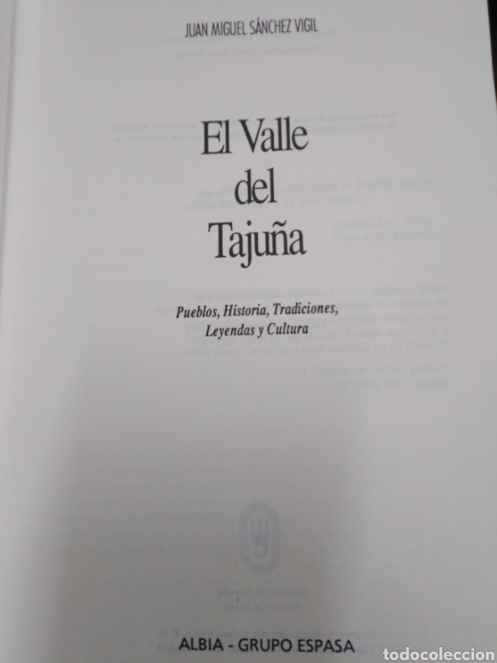 Libros: EL VALLE DEL TAJU&Ntilde;A - SANCHEZ VIGIL, Juan Miguel - Foto 2