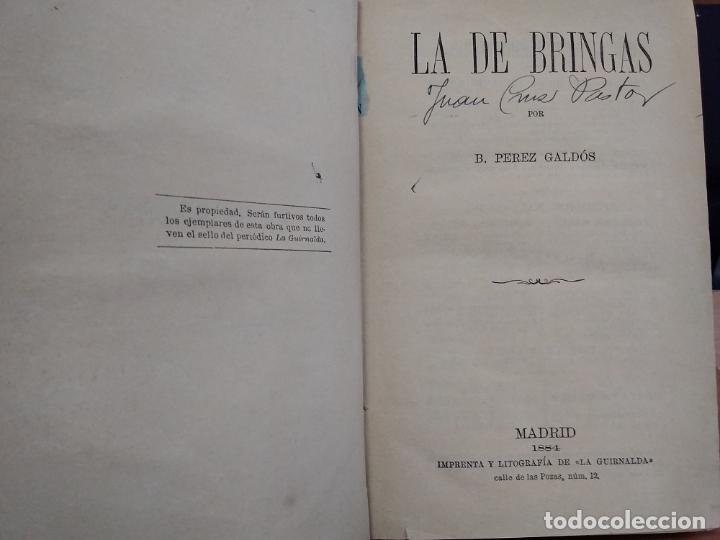 Libros: La de Bringas (primera edici&oacute;n) - Benito P&eacute;rez Gald&oacute;s - Foto 2