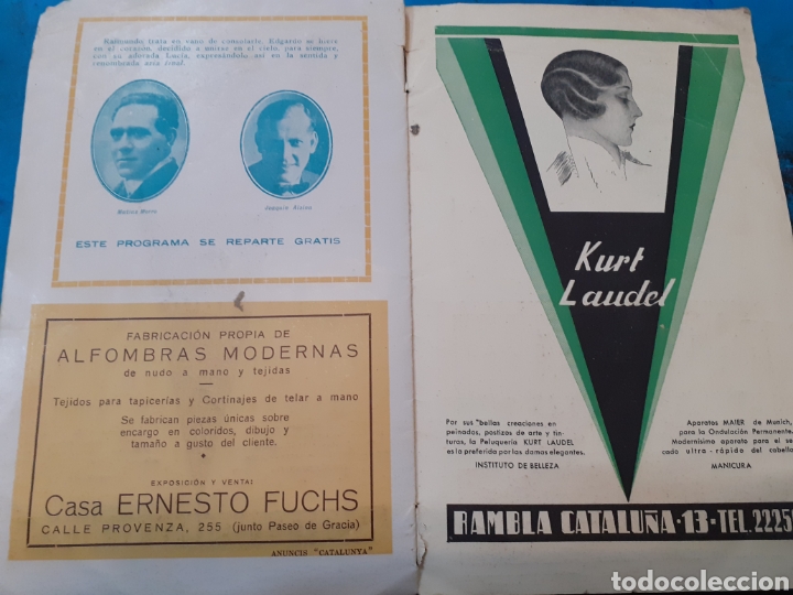 Libros: GRAN TEATRO DEL LICEO. Temporada 1931-32 - PROGRAMA OFICIAL - Foto 6
