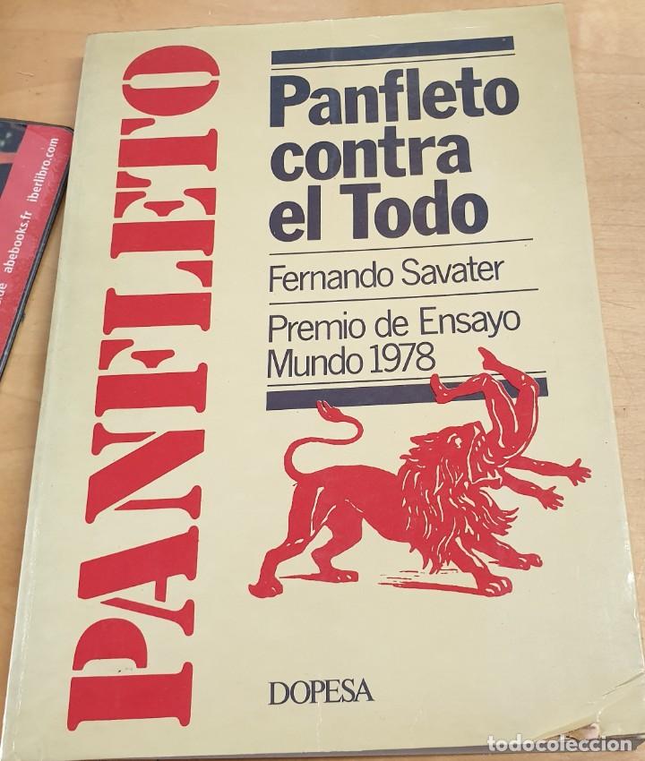 Libros: Panfleto contra el todo - SAVATER, FERNANDO - Foto 1