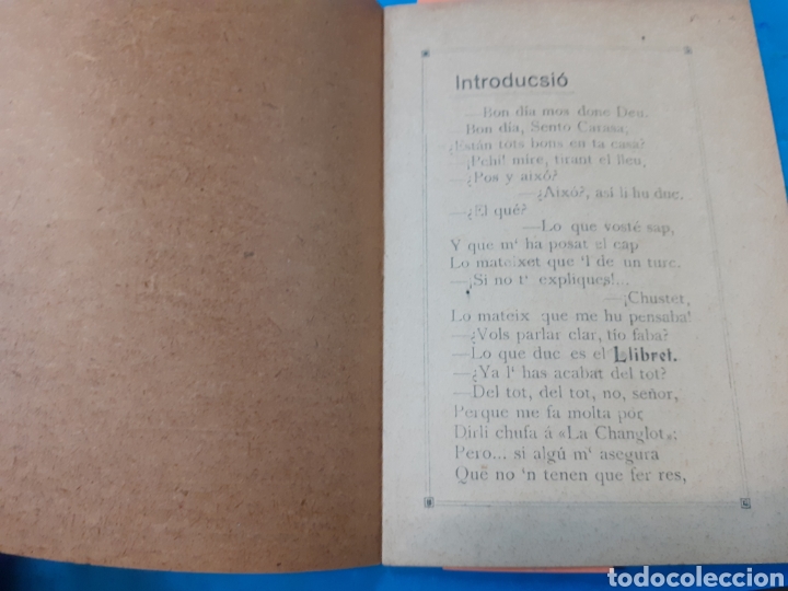 Libros: LLIBRET EN LA ESPLICASIO Y RELASIO DE TOT LO QUE CONTE LA FALLA DE LA PLASA DE COLLADO 1912 - LLIBRE - Foto 3
