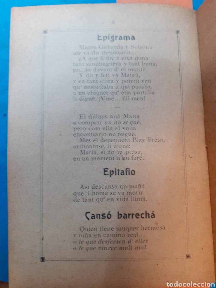 Libros: LLIBRET EN LA ESPLICASIO Y RELASIO DE TOT LO QUE CONTE LA FALLA DE LA PLASA DE COLLADO 1912 - LLIBRE - Foto 4