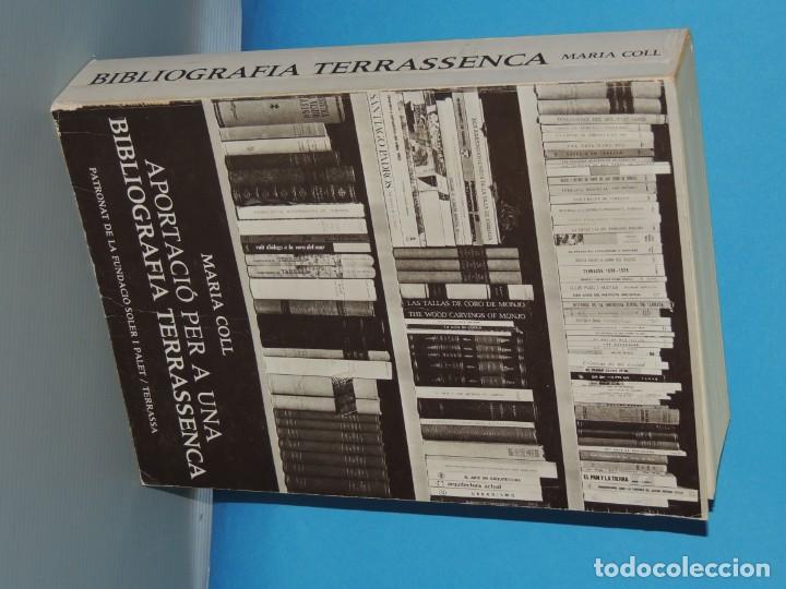 Libros: APORTACI&Oacute; PER A UNA BIBLIOGRAFIA TERRASSENCA.- MARIA COLL - Foto 2