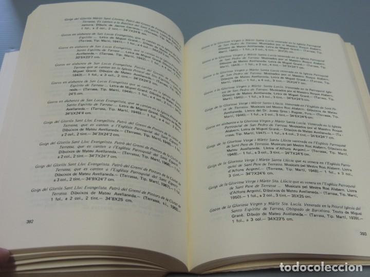 Libros: APORTACI&Oacute; PER A UNA BIBLIOGRAFIA TERRASSENCA.- MARIA COLL - Foto 7
