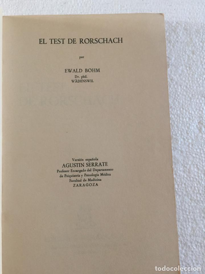 Libros: El test de Rorschach - E. Bohm - Foto 4