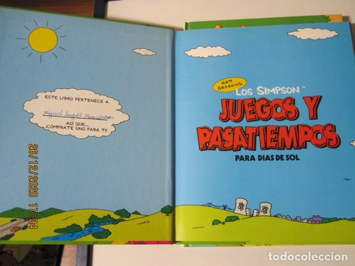 Libros: LOS SIMPSONS JUEGOS Y PASATIEMPOS PARA DIAS DE SOL EDICIONES B - Foto 2