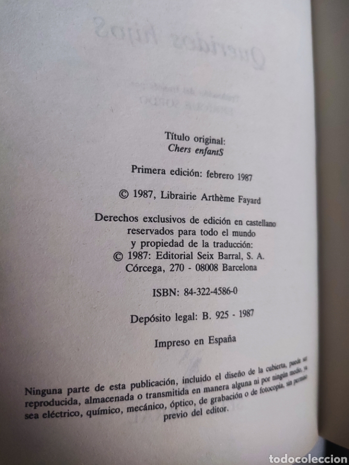 Libros: Querido Hijos. Yo, tu Madre. Christiane Collange - Foto 3