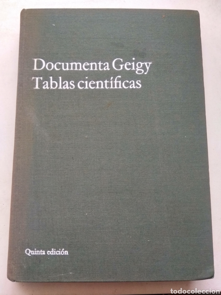 Libros: TABLAS CIENTIFICAS/DOCUMENTA GEIGY - Foto 1