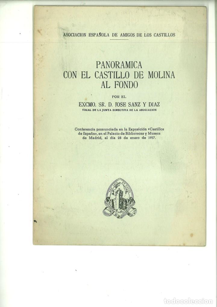 Livros em segunda m&atilde;o: PANOR&Aacute;MICA CON EL CASTILLO DE MOLINA AL FONDO. CONFERENCIA. Jos&eacute; Sanz Diaz