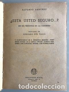 Libros: MIS MIL PREGUNTAS EN &rdquo;LA CODORNIZ&rdquo;, ALFONSO S&Aacute;NCHEZ - Foto 2