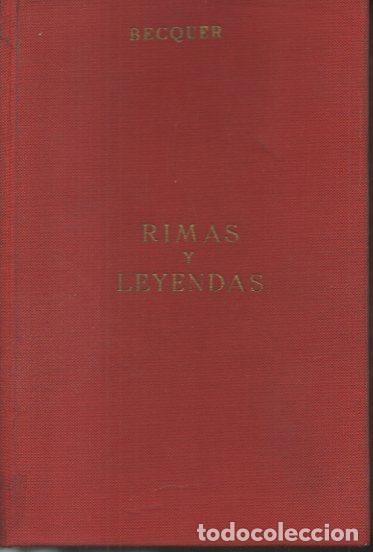 Libros: RIMAS Y LEYENDAS. - BECQUER, Gustavo Adolfo. - Foto 1